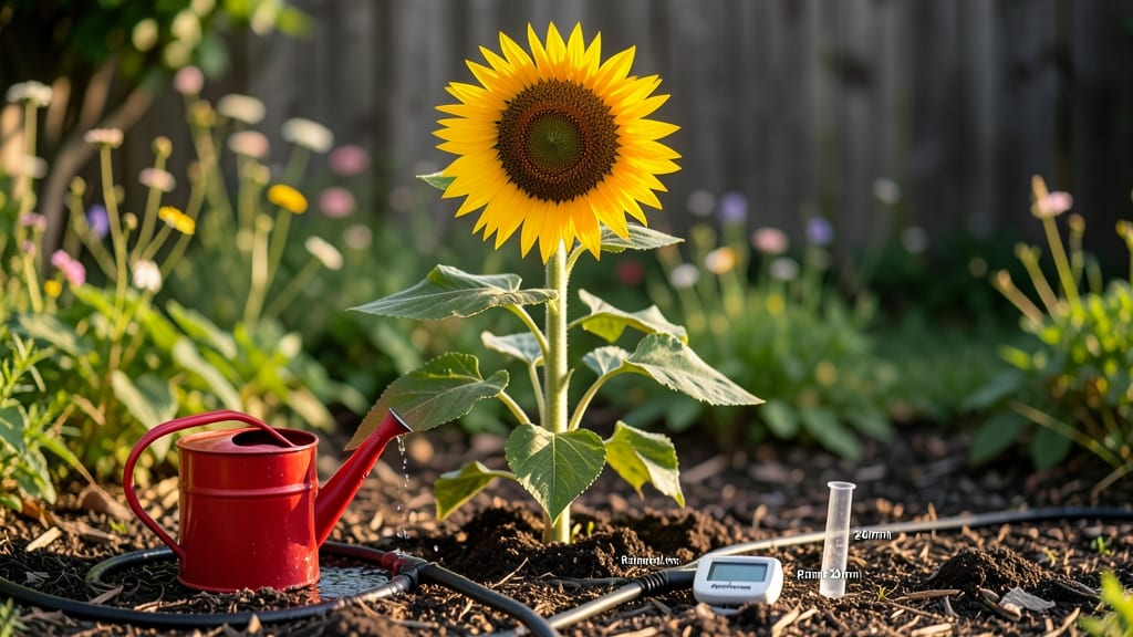 How Much Water Do Sunflowers Need: Weekly Schedule by Growth Stage
