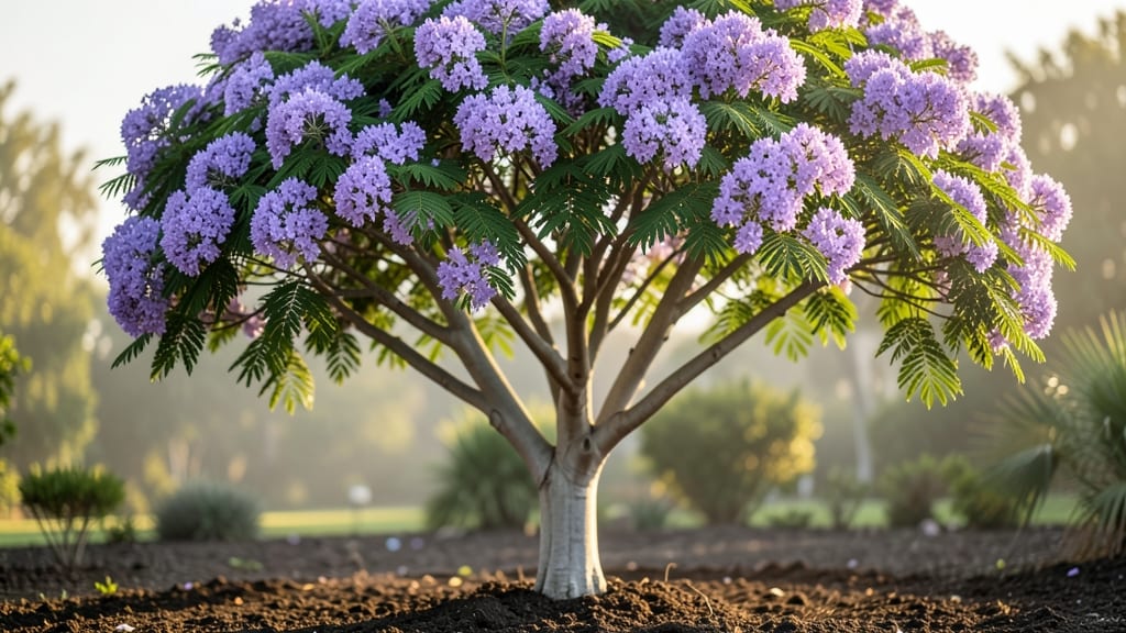 Purple Jacaranda Mimosifolia Flowering Tree: When to Plant for Stunning Spring Blooms